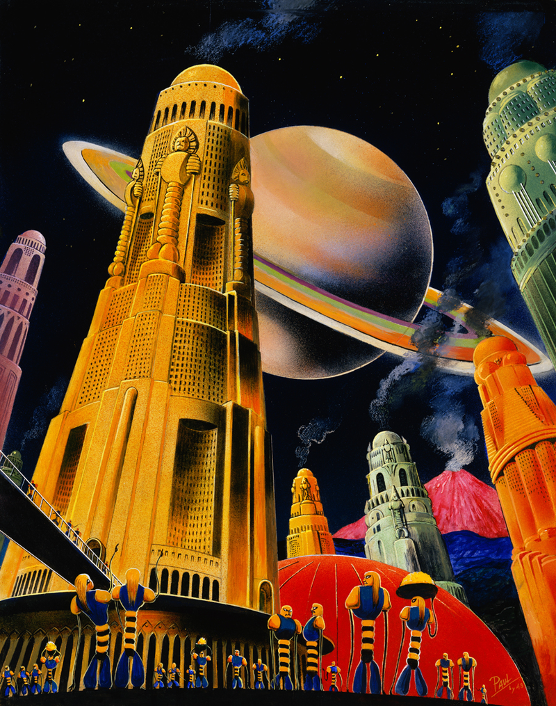Illustration for article titled The Most Vibrant Pulp Science Fiction Art You'll See This Week